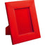 Campo Marzio Cherry-Red Pebbled Faux-Leather Picture Frame
