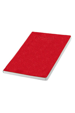 Campo Marzio Cherry-Red/White Pebbled Faux-Leather Journal thumbnail 1