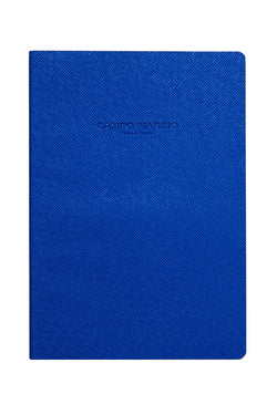 Campo Marzio Ocean-Blue/Yellow Pebbled Faux-Leather Journal thumbnail 2
