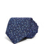 Canali Scattered Flowers Silk Classic Necktie Navy