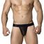 Candyman Black Candy-Wrap Thong