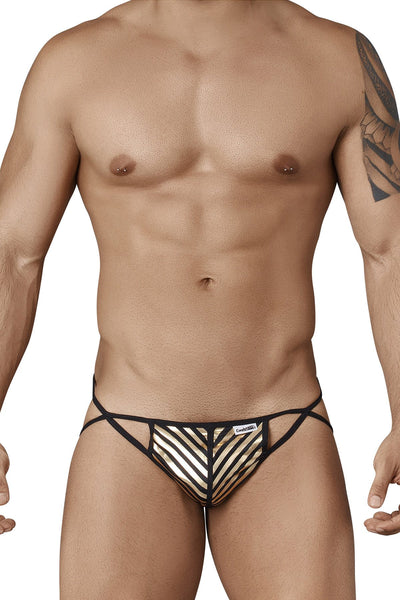 Candyman Black/Gold Jock-String