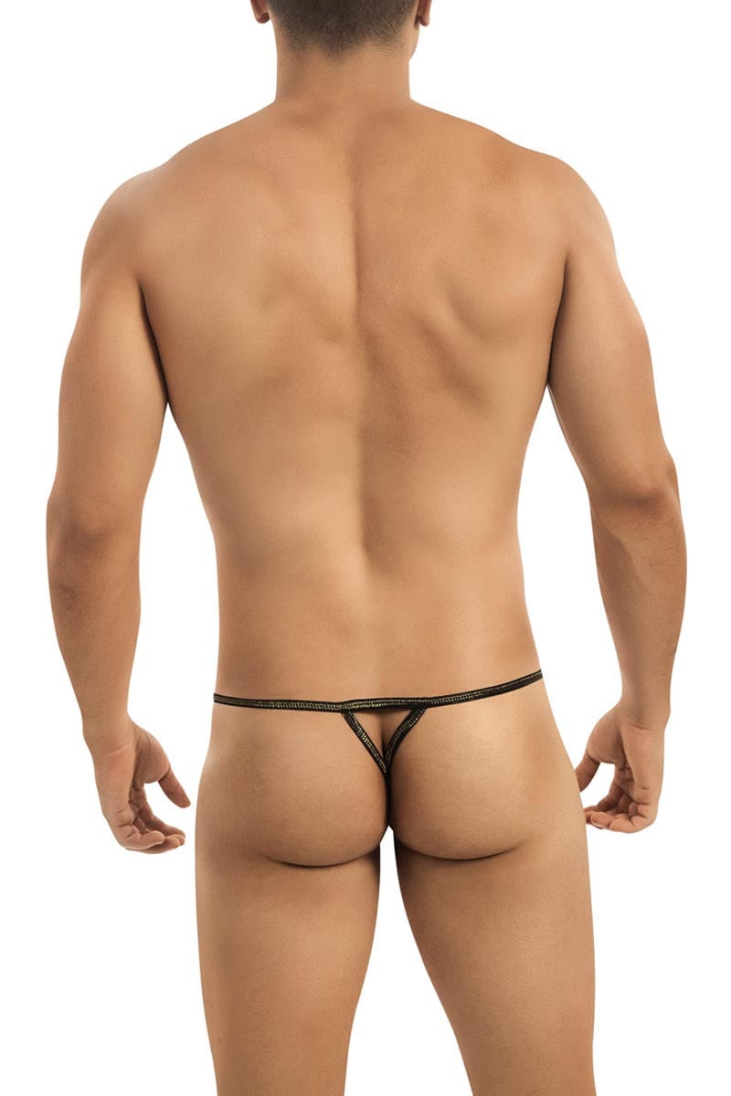 Candyman Black/Gold Zip-Thong