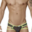 Candyman Black/Hot Green Strappy Lace Brief