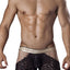 Candyman Black Lace Romantic Cut-Out Boxer Brief