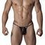 Candyman Black Lace String Thong