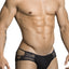 Candyman Black Sheer Back Brief