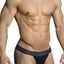 Candyman Black Sheer Back Thong