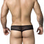 Candyman Black Sheer Candy-Wrap Thong