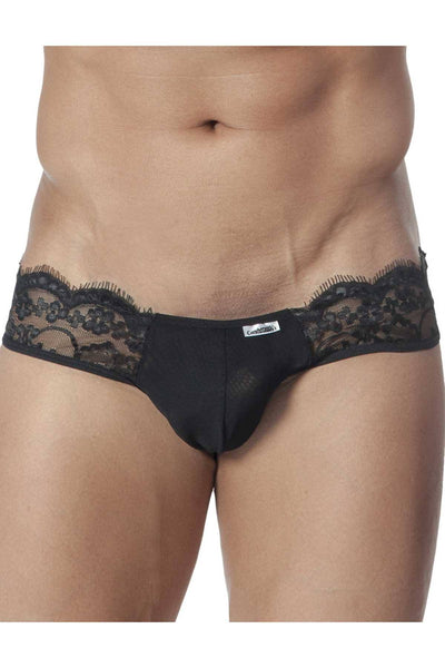 Candyman Black Sheer-Lace Bikini Brief