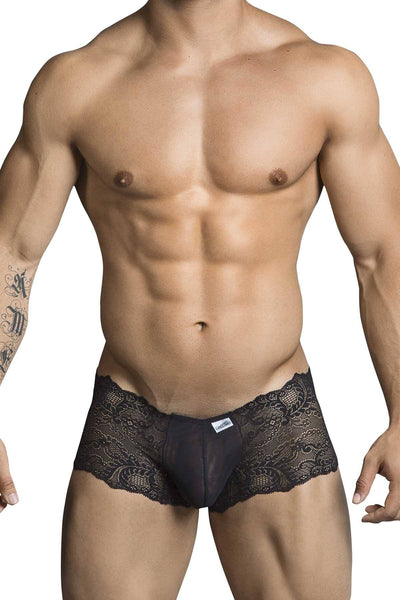 Candyman Black Sheer-Lace Cheeky Trunk