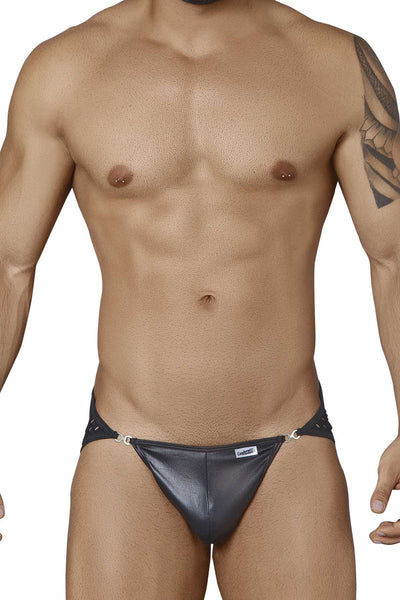 Candyman Black Wet-Look/Fishnet Jock