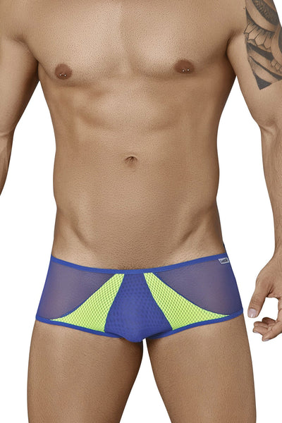 Candyman Blue/Hot Green Sheer Brief