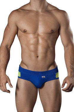 Candyman Electric-Blue/Lime Mesh-Panel Sunny Brief thumbnail 1