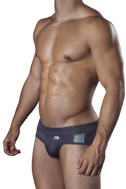 Candyman Grey/Turquoise Mesh-Panel Sunny Brief thumbnail 2