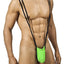 Candyman Hot-Green Strappy Suspender Thong