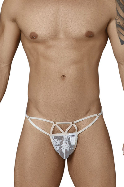 Candyman Ivory Strappy Lace Thong