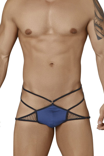 Candyman Navy/Black Super Strappy Jock-String