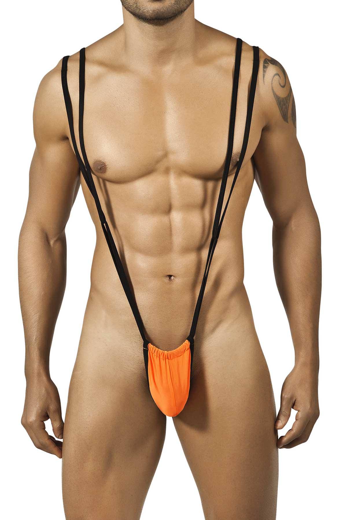 Candyman Orange Strappy Suspender Thong