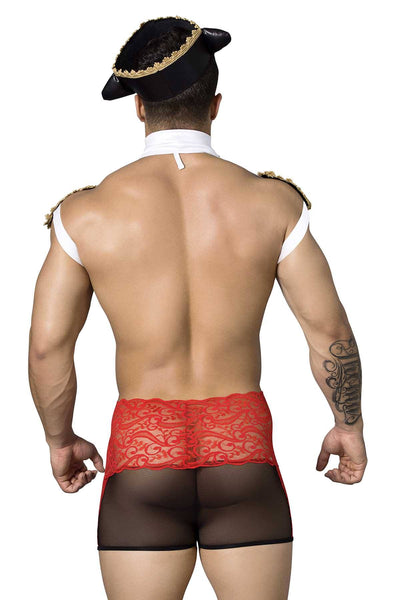 Candyman Red/Black Sexy Bullfighter Boxer-Brief 4-Pc Costume