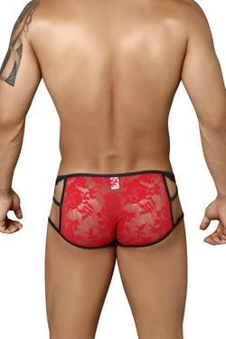Candyman Red/Black Strappy Lace Brief thumbnail 3