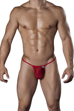 Candyman Red Lace String Thong thumbnail 1