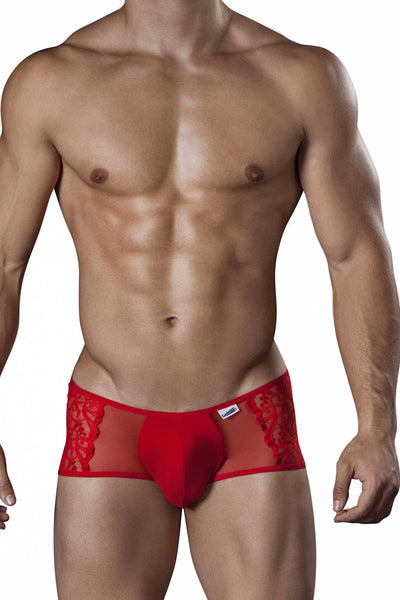 Candyman Red Mesh/Lace Jock-Trunk