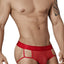Candyman Red Sheer Mesh Front Jock-String