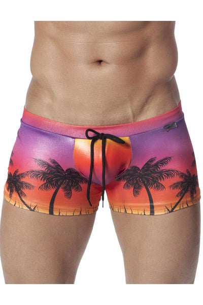 Candyman Sunset-Palms Printed Swim Trunk