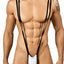 Candyman White Strappy Suspender Thong