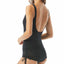 Carmen Marc Valvo Side-tie Tummy Control Swim Dress Black