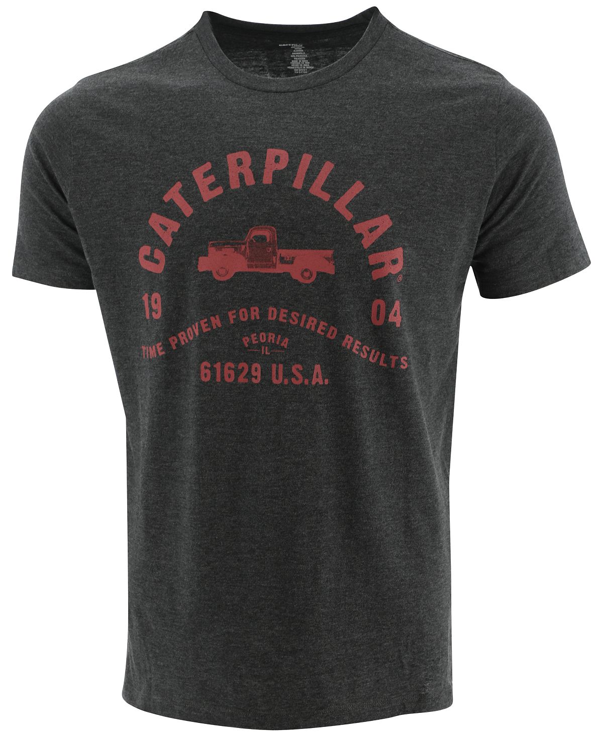 Caterpillar Foundation Time Proven Logo Graphic T-shirt Pitch Black Heather