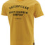 Caterpillar Heavy Equipment Company Logo Graphic T-shirt Yellow