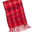 Cejon Red Grid-Pattern Woven Scarf