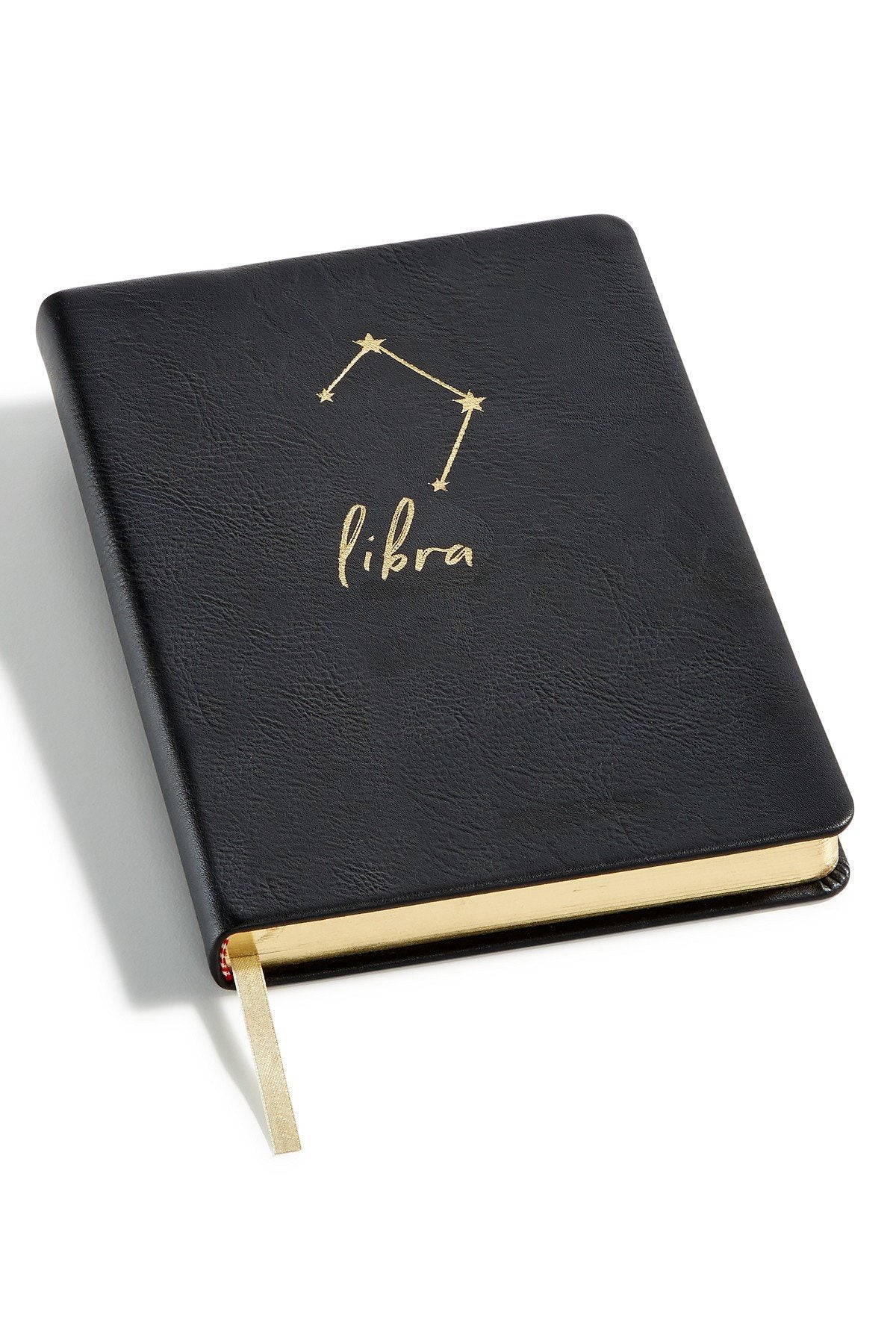 Celebrate Shop Black LIBRA Zodiac Faux-Leather Notebook