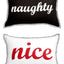 Celebrate Shop Naughty And Nice 13x20 Reversible Throw Pillow