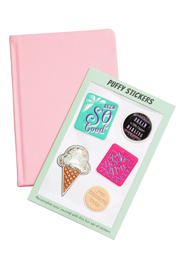 Celebrate Shop Pink Journal with Stickers