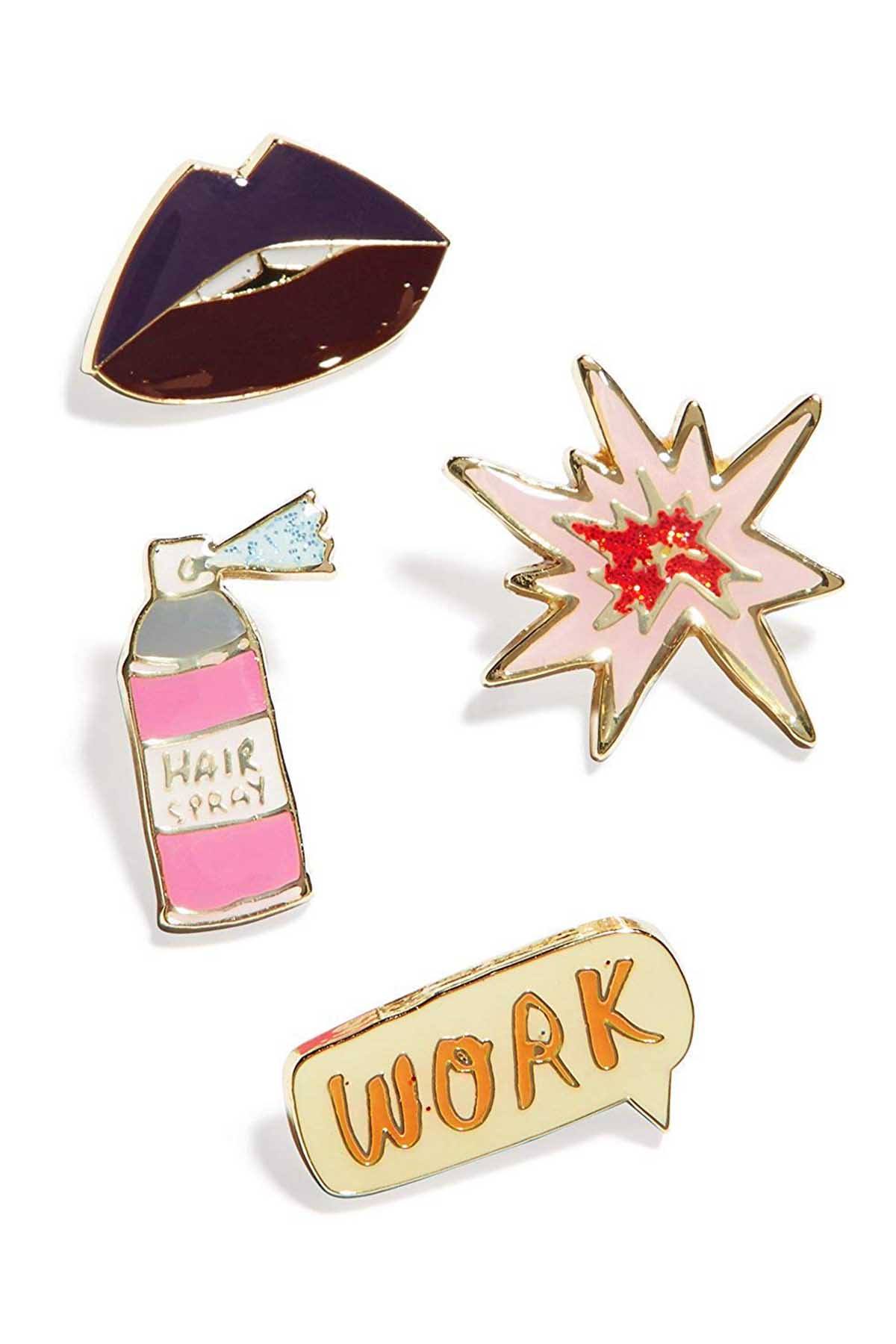 Celebrate Shop Work 4-pc Pin Set