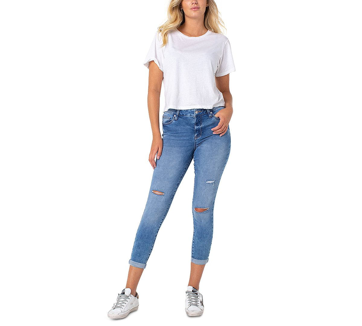 Celebrity Pink High Rise Ripped Skinny Ankle Jeans Just Believe