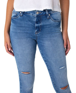 Celebrity Pink High Rise Ripped Skinny Ankle Jeans Just Believe thumbnail 3