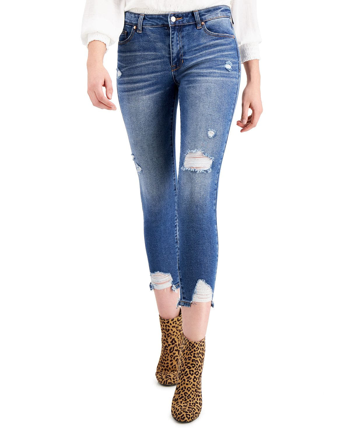 Celebrity Pink Juniors' Ankle Skinny Jeans Tapped Out