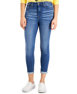 Celebrity Pink Juniors' Curvy High Rise Skinny Cropped Jeans Rudolph thumbnail 1