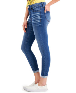 Celebrity Pink Juniors' Curvy High Rise Skinny Cropped Jeans Rudolph thumbnail 3