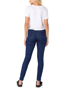Celebrity Pink Juniors' Curvy High Rise Skinny Jeans Dark Wash thumbnail 2