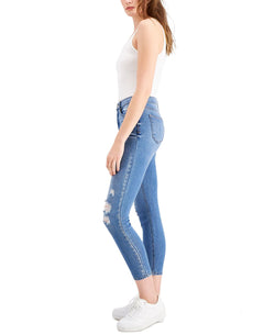 Celebrity Pink Juniors' High-rise Skinny Ankle Jeans Save The Day thumbnail 3