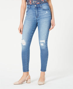 Celebrity Pink Juniors' Ripped High-rise Skinny Jeans Colombia thumbnail 1