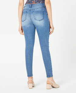 Celebrity Pink Juniors' Ripped High-rise Skinny Jeans Colombia thumbnail 2