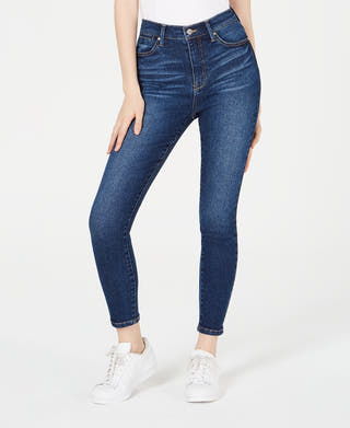 Celebrity Pink Juniors' Ripped High-rise Skinny Jeans Starry