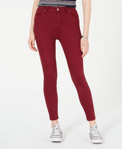 Celebrity Pink Juniors' Skinny Jeans Burnt Red thumbnail 1