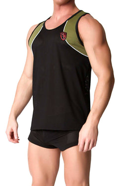 CellBlock 13 Army-Green United Puppy Mesh Tank thumbnail 1